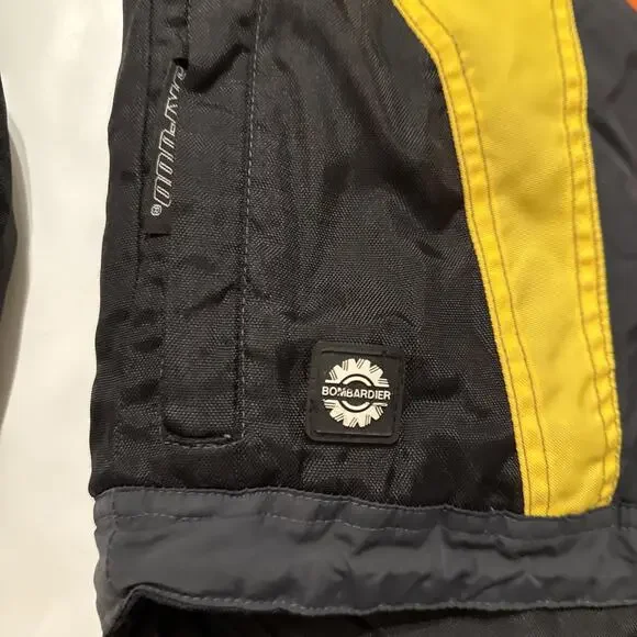 Vtg skidoo jacket Youth size 16 Racing Team Orange Black Bombardier Snowmobile - Picture 5 of 16